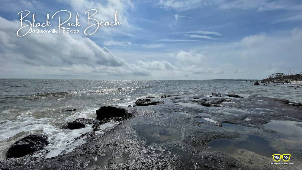 Enjoy the Warm Water inside the Black Rock Craters during Low Tide