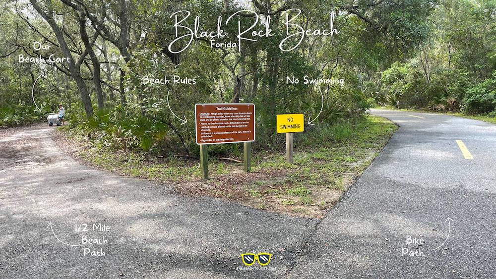 1/2 Mile Beach Trail to Black Rock Beach Florida