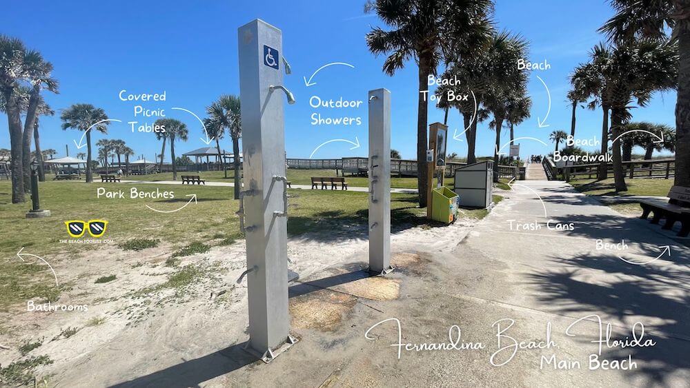 Outdoor Showers at Fernandina Main Beach