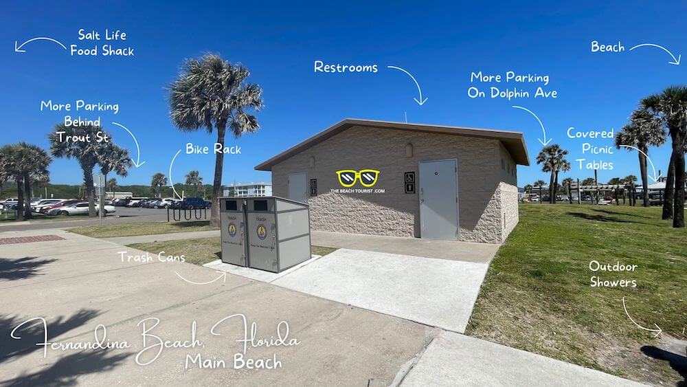 Restrooms at Fernandina Main Beach